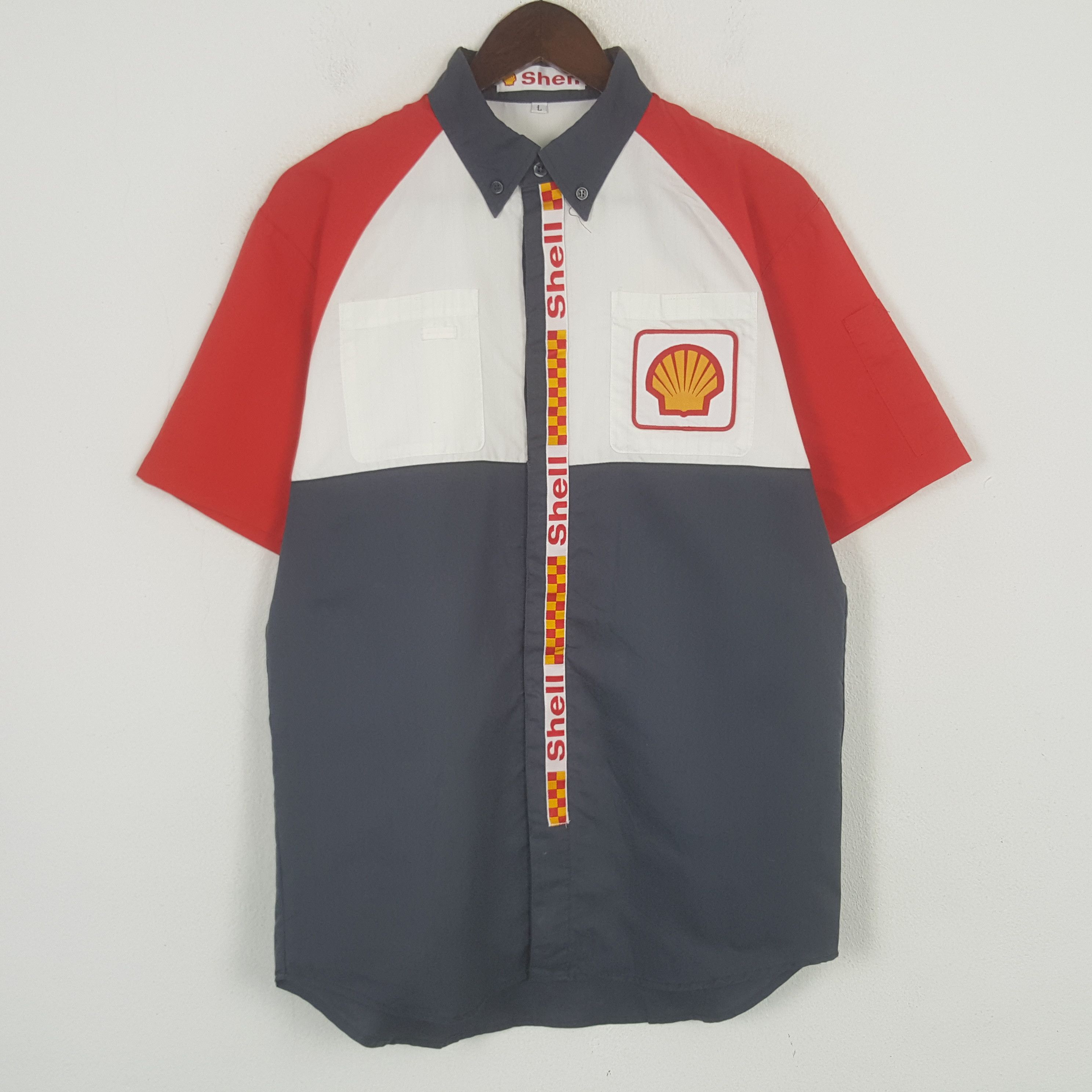 Japanese Brand Vintage Shell Worker Button Up Shirt Size US M / EU 48-50 / 2 - 3 Thumbnail