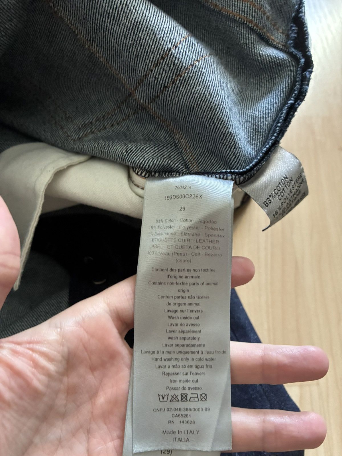 Dior Dior Oblique Cuff Denim Jeans Size US 30 / EU 46 - 9 Thumbnail