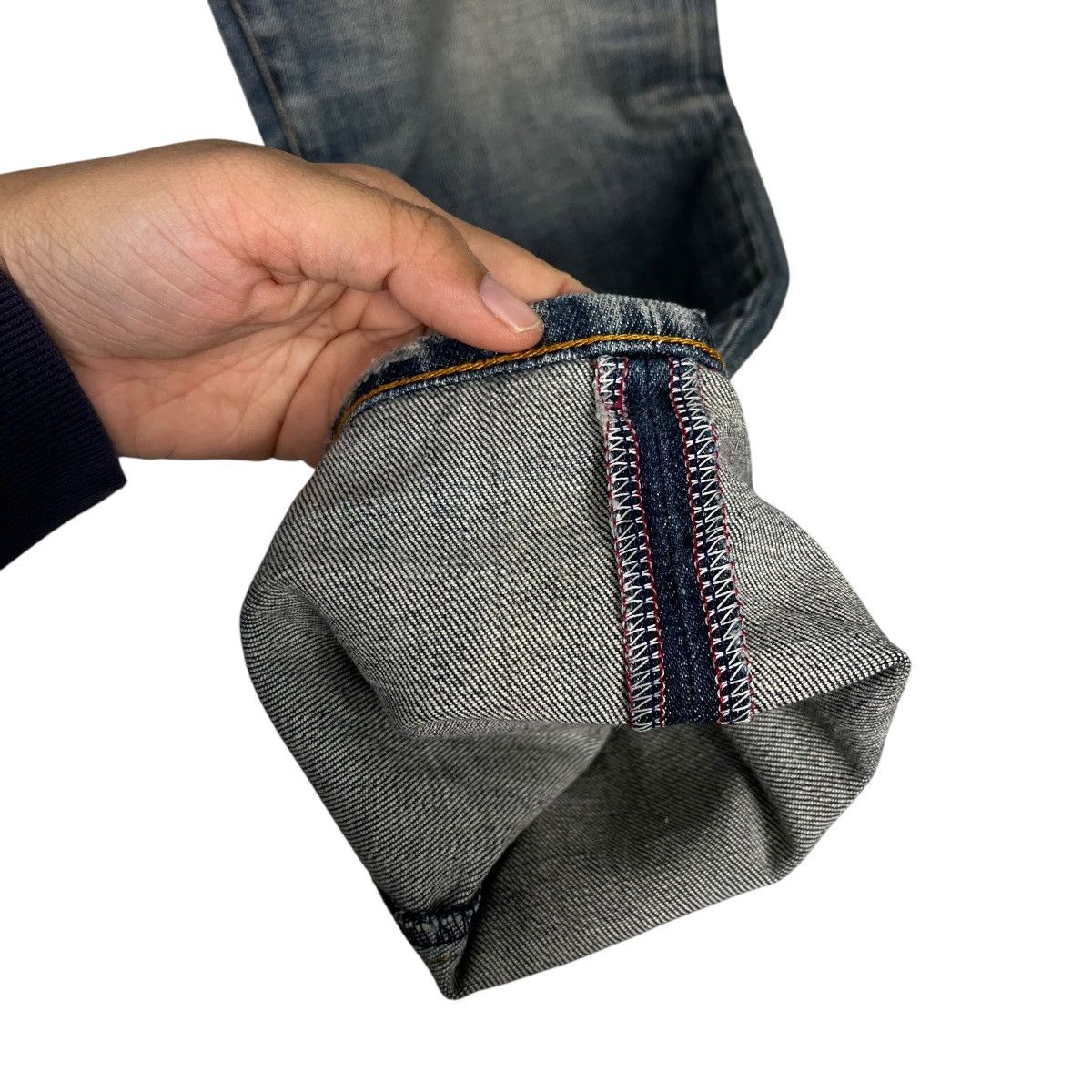 Matsuda Vintage Monsieur Nicole By Matsuda Distressed Denim Size 32" / US 10 / IT 46 - 12 Thumbnail