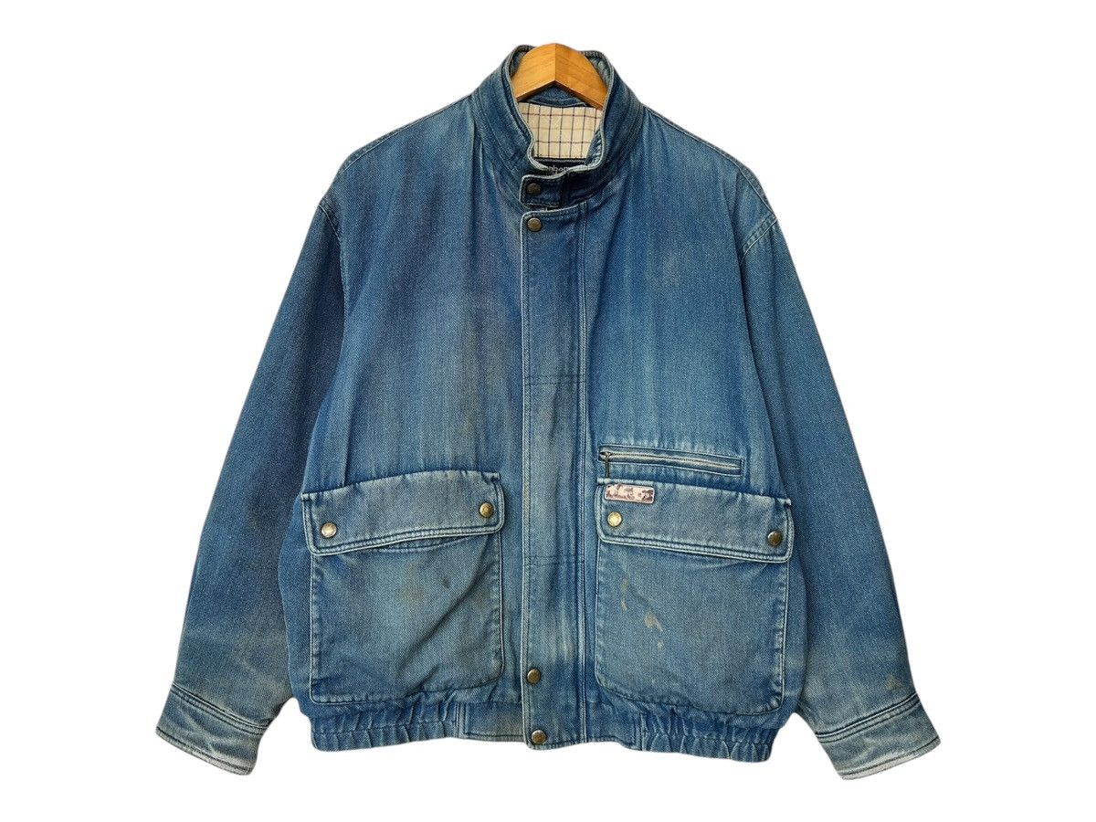 Burberry Vintage Burberrys Sunfaded Distressed Denim Jacket Size US L / EU 52-54 / 3 - 5 Thumbnail