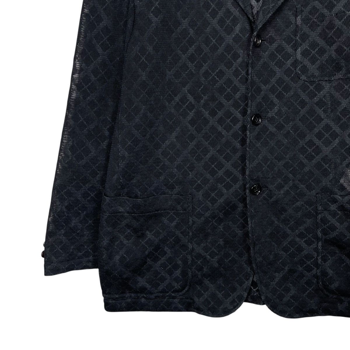 Comme des Garcons Homme Vintage AD2001 Comme Des Garcons See Through Mesh Jacket Size US L / EU 52-54 / 3 - 3 Thumbnail