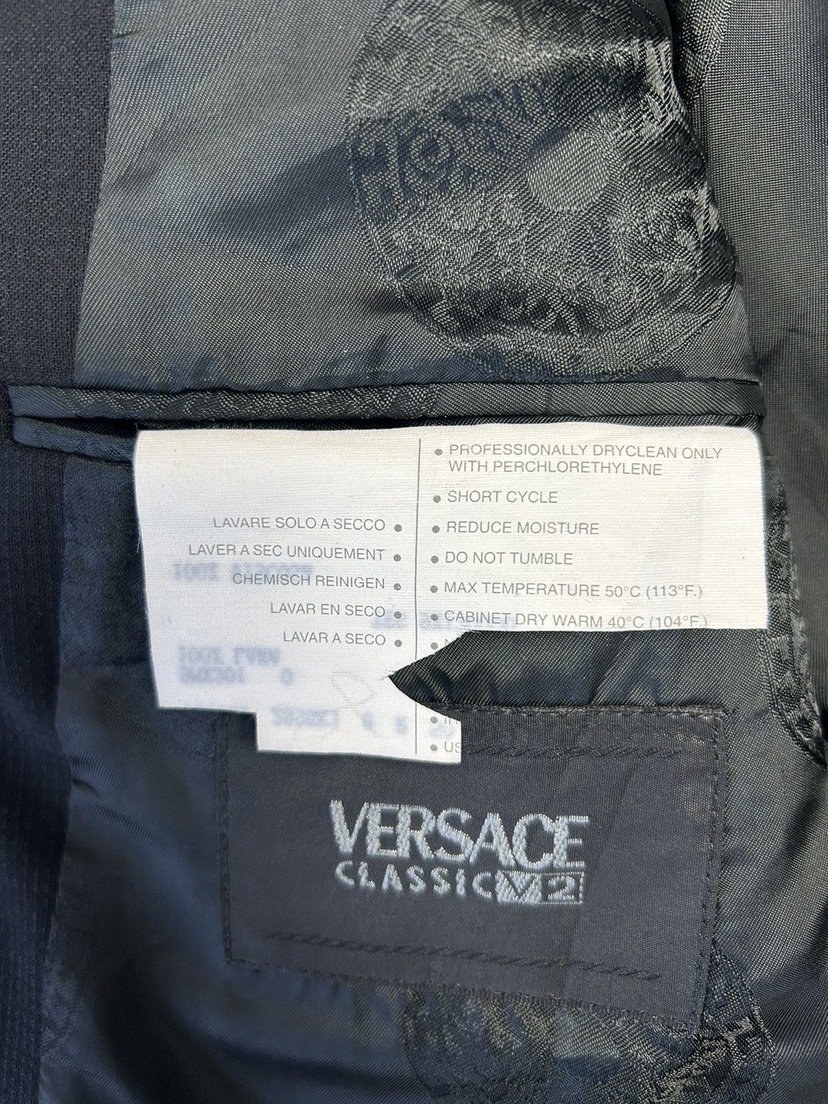 Designer × Versace VERSACE CLASSIC DOUBLE BREAST BLAZER Size 38R - 7 Thumbnail