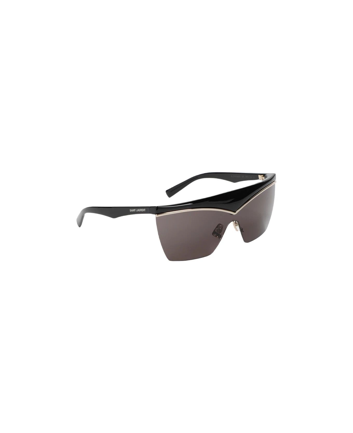 Saint Laurent Paris o1bcso1str0426 Size:OS/Sl 614 Mask Sunglasses in Black Size ONE SIZE - 1 Thumbnail
