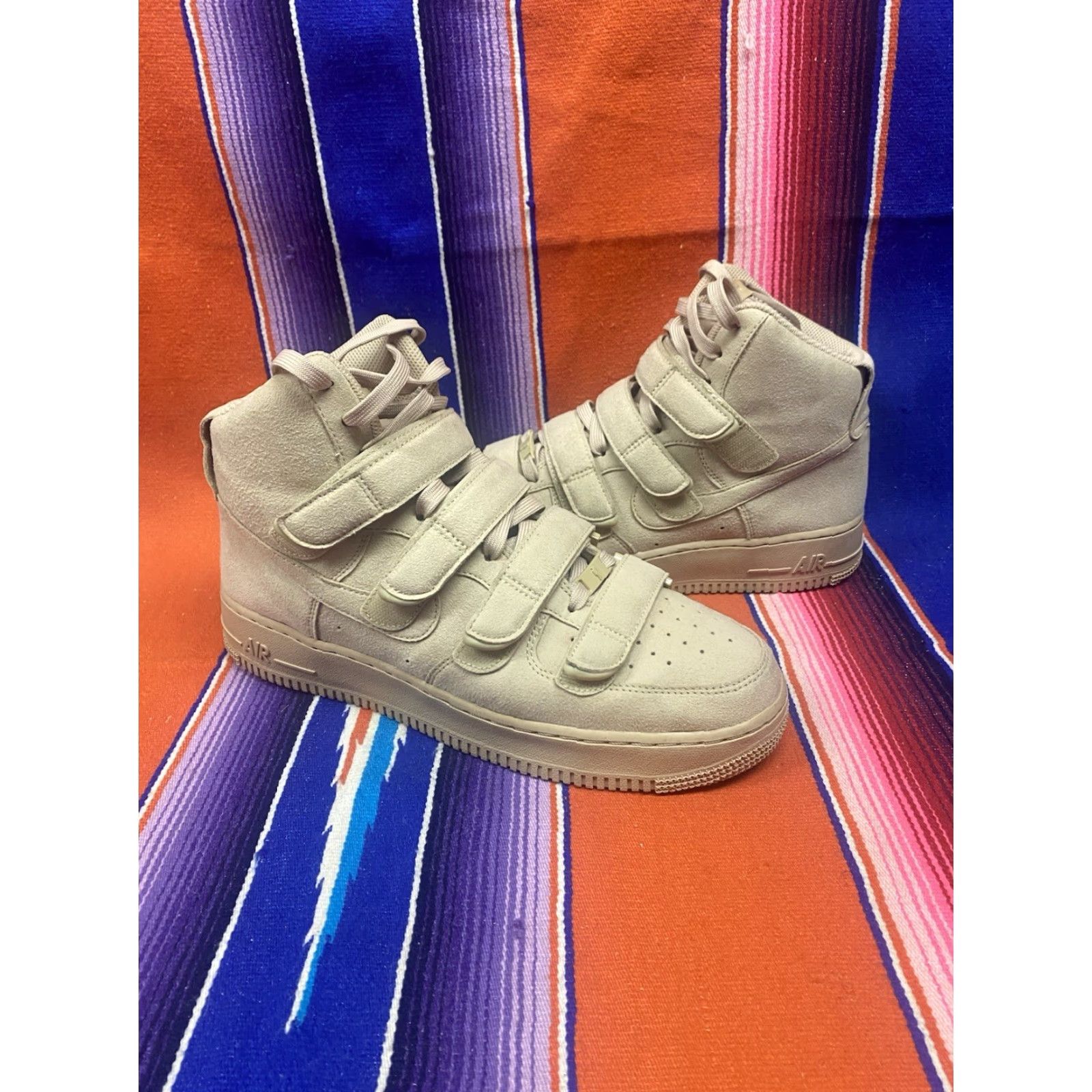 Nike VINTAGE Nike Air Force 1 x Billie Eilish ‘07 SP High Mushroom Sneakers Men US 10 Beige EUC Size ONE SIZE - 2 Thumbnail