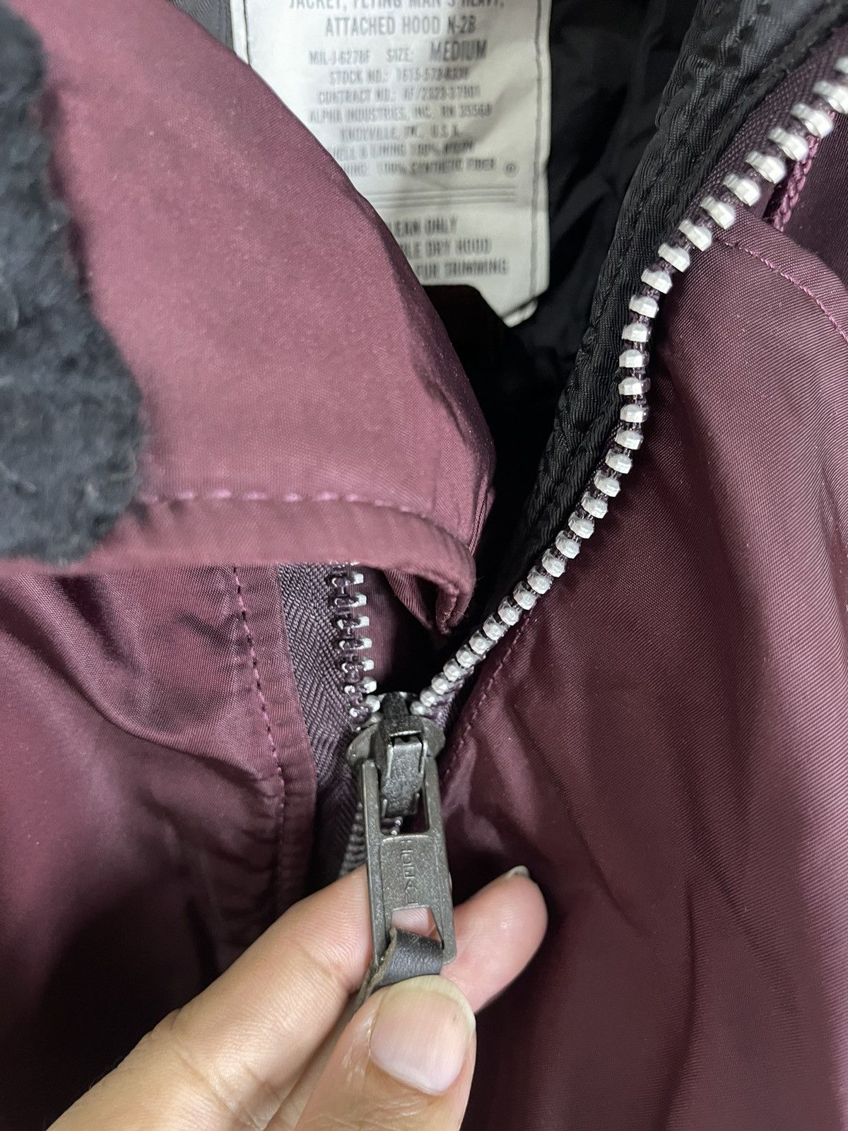 Alpha Industries 🔥VINTAGE ALPHA INDUSTRIES ATTACHED ZIP HOOD N-2B FLY BOMBERS Size US M / EU 48-50 / 2 - 4 Thumbnail