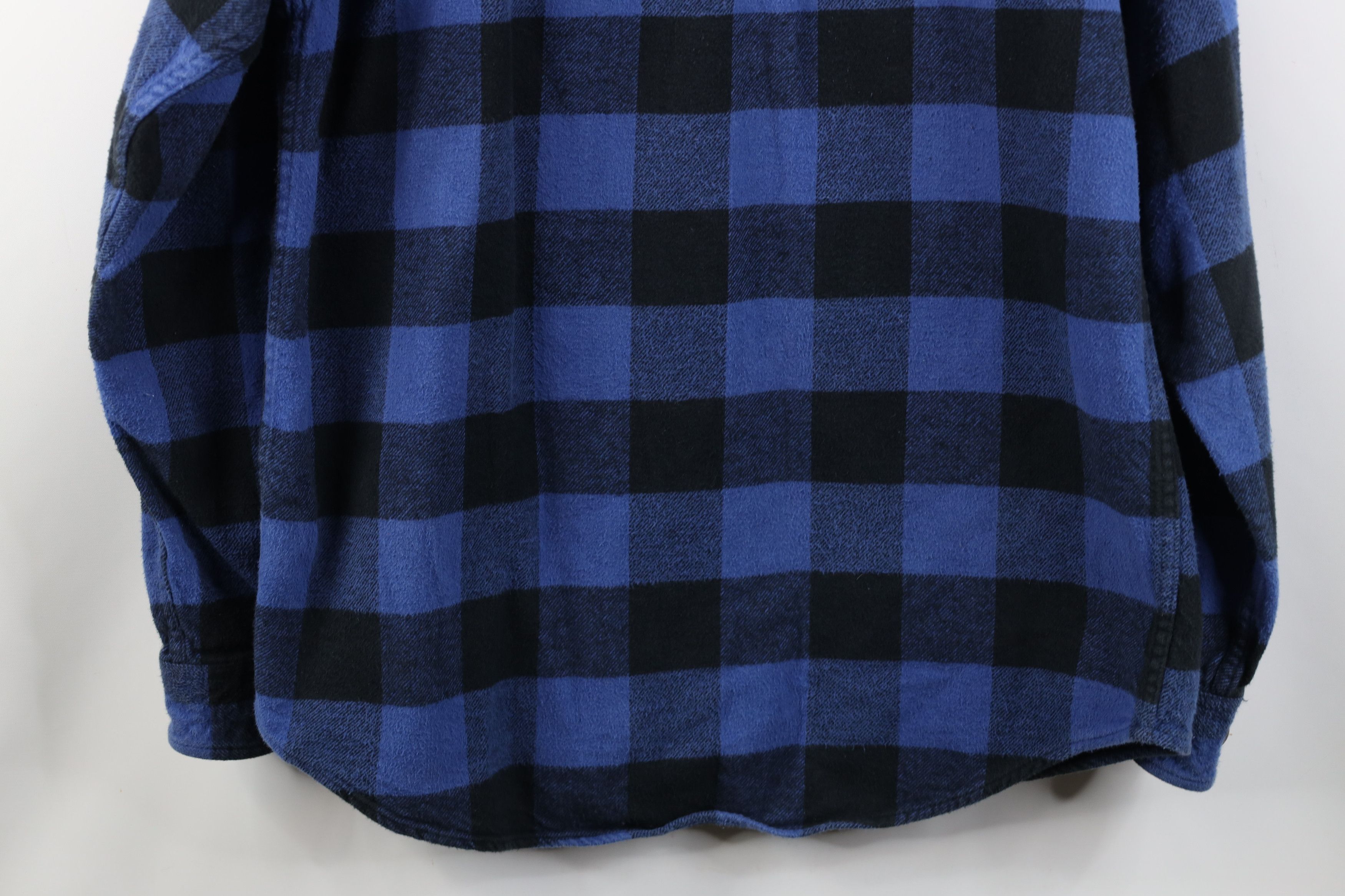 Vintage Vintage 90s Streetwear Heavyweight Button Shirt Plaid Size US L / EU 52-54 / 3 - 12 Thumbnail