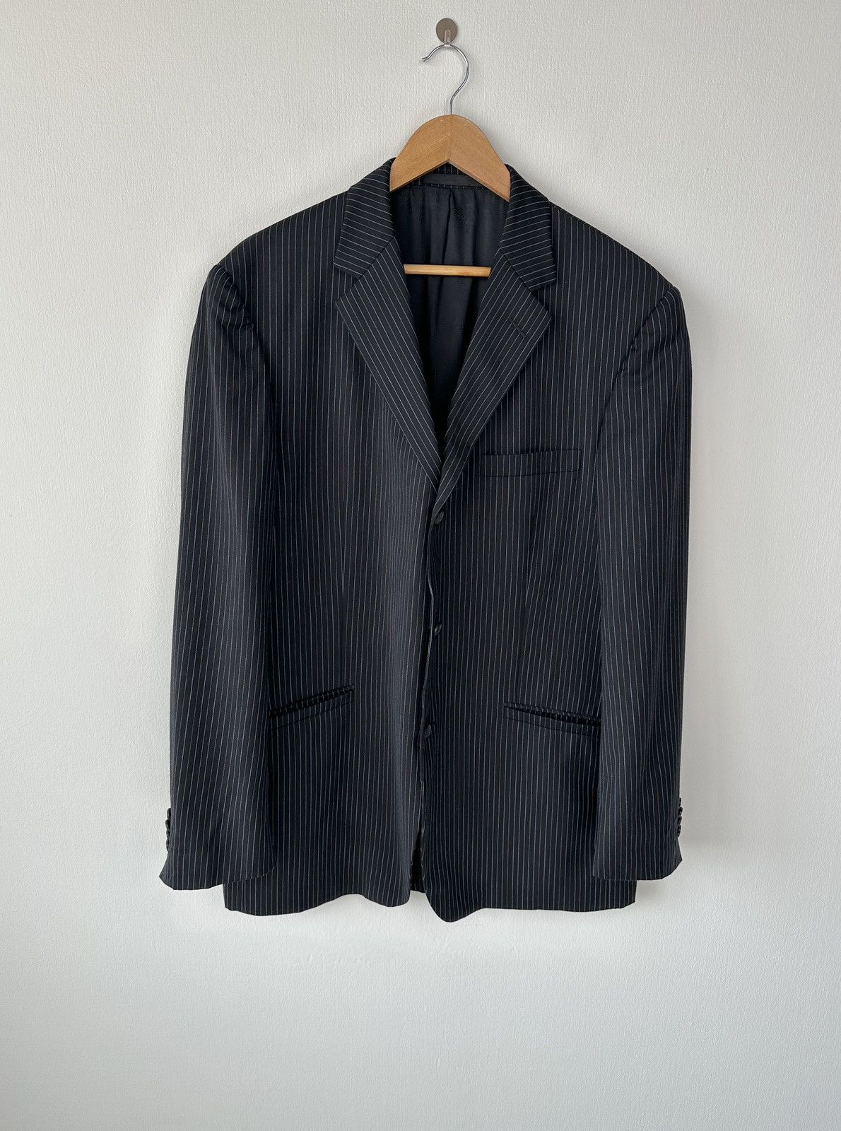 Versace VERSACE COLLECTION Super 100’S Wool Pinstripe Blazer Jacket Size 44R - 1 Thumbnail