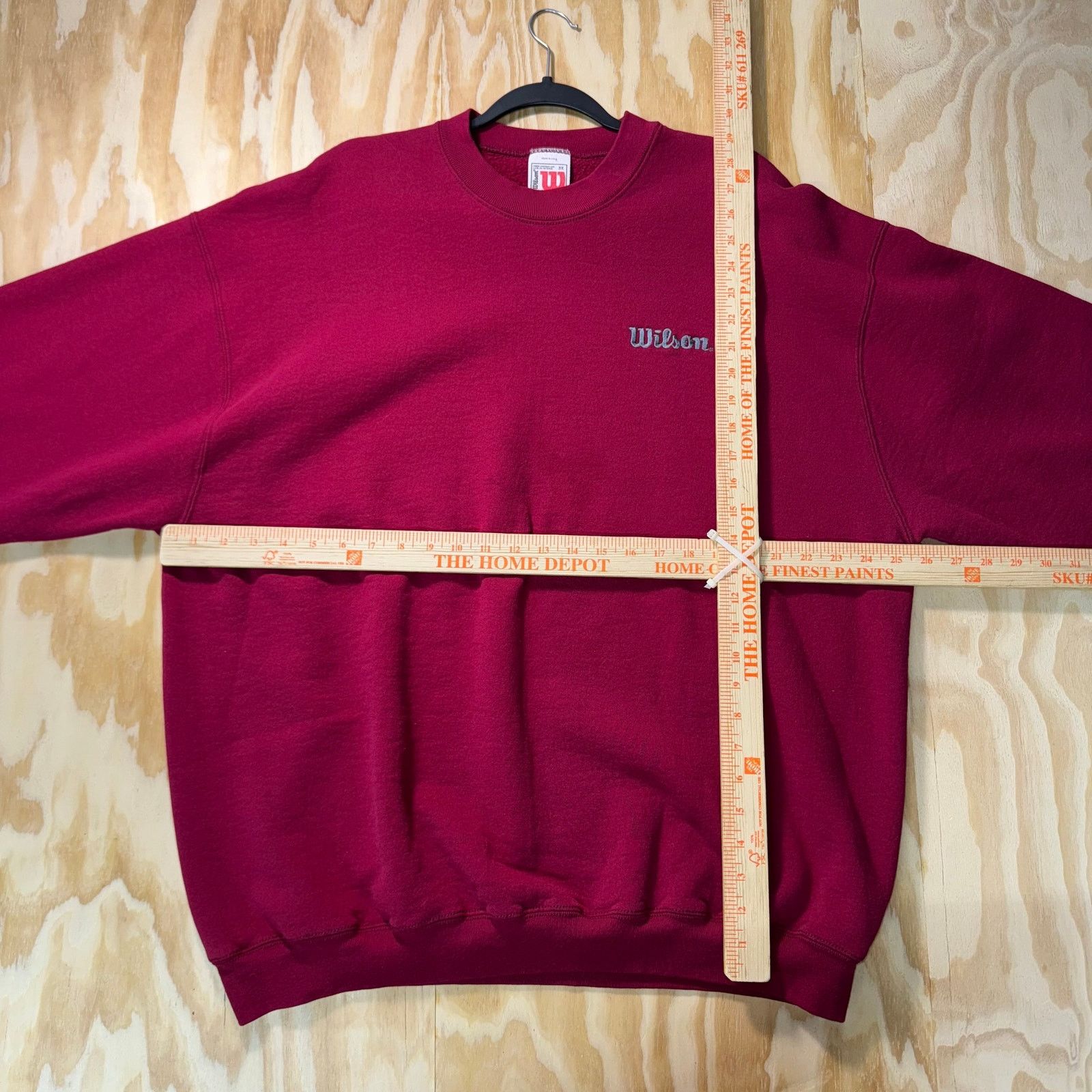 Vintage Vintage Y2K Wilson 1990s usa made embroider heavy sweatshirt Size US XXL / EU 58 / 5 - 4 Thumbnail