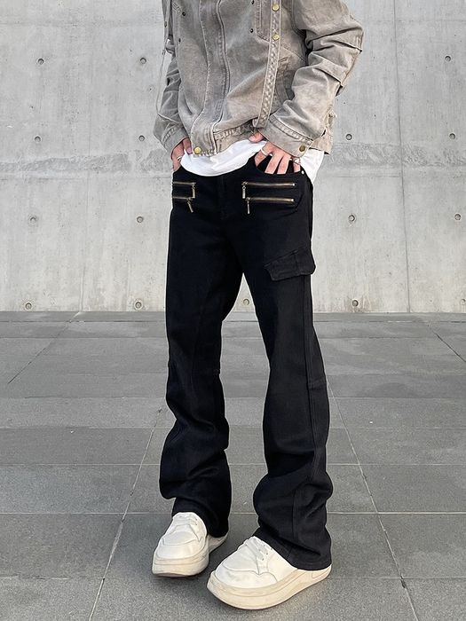 Streetwear Cargo Opium Flared Stack Jeans | Grailed