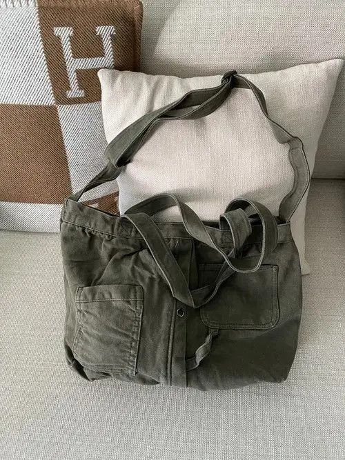 VIBE STEAL! Vintage Japan Military Green Crossbody Shoulder Bag Size ONE SIZE - 2 Thumbnail
