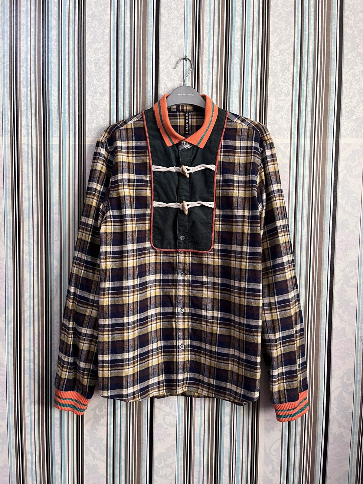 Issey Miyake Frapbois cheongsam corduroy checked #A2 Size US M / EU 48-50 / 2 - 1 Thumbnail
