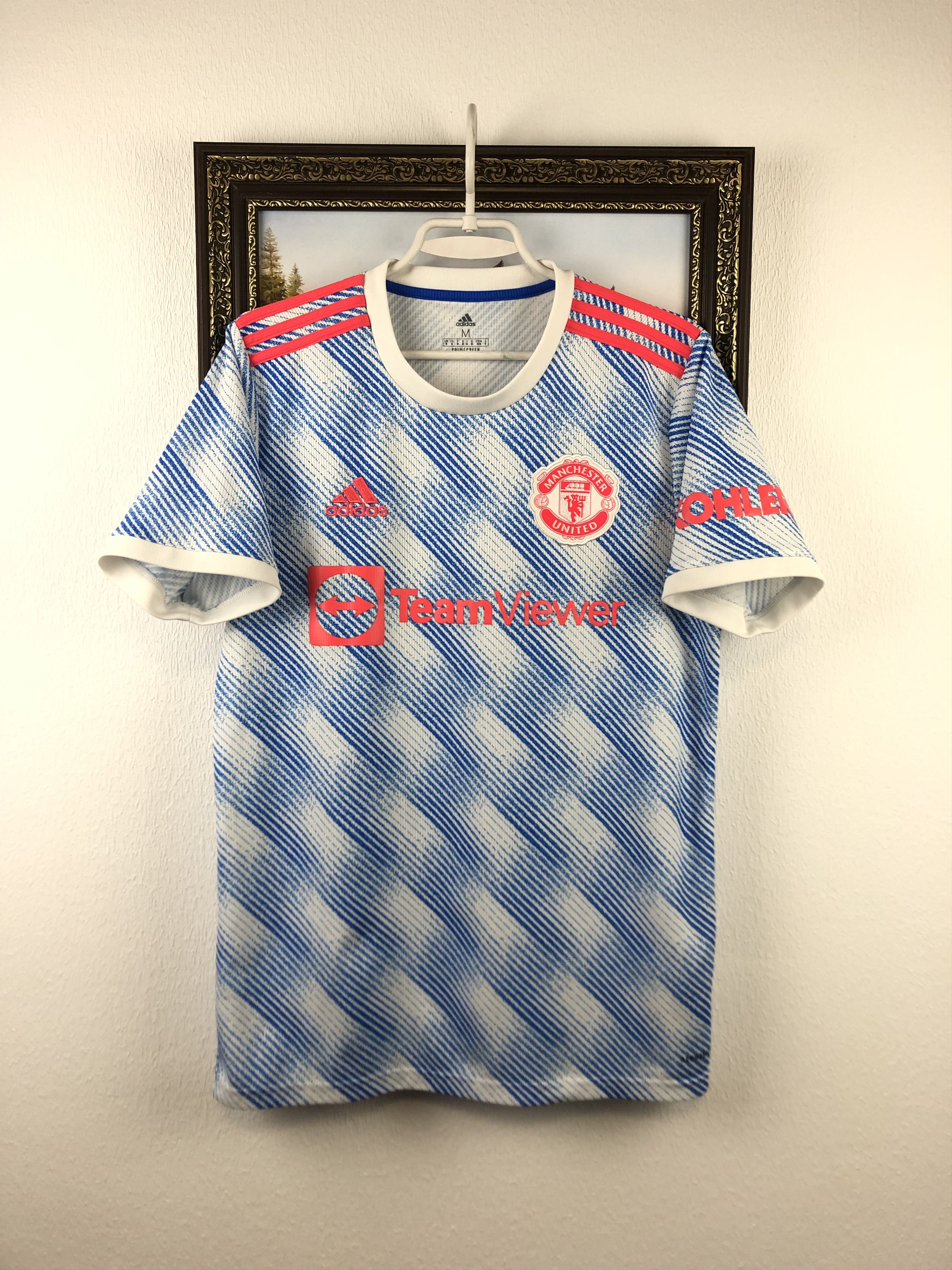 Adidas Manchester United football shirt 2021 Soccer Jersey Trikot Size US M / EU 48-50 / 2 - 1 Thumbnail