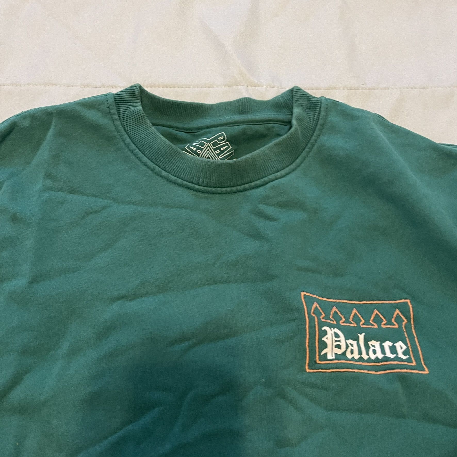 Palace Palace Skateboards Gated Community Crew Sweatshirt GREEN Size US M / EU 48-50 / 2 - 1 Thumbnail