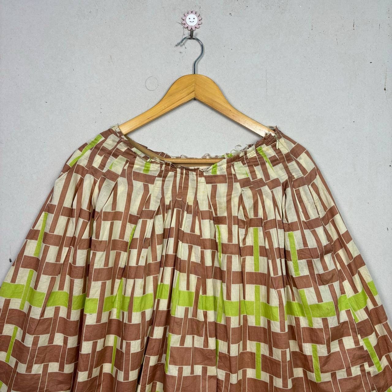 Marni Marni Pleated Geometric Print Skirt Italy Size 40 Cotton Size 28" / US 6 / IT 42 - 3 Thumbnail