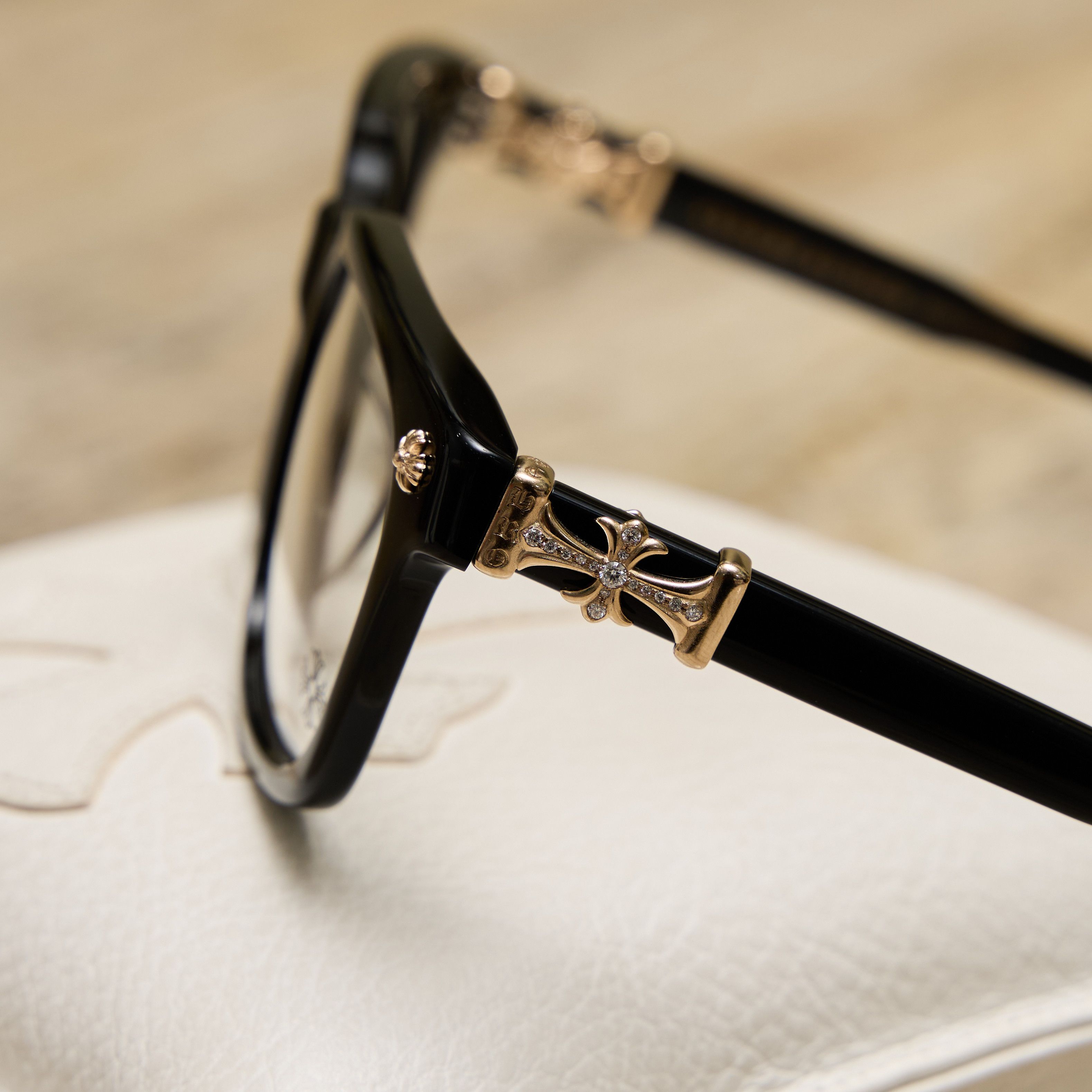 Chrome Hearts DIAMOND CHROME HEARTS COX UCKER BLACK/18KGP Size ONE SIZE - 4 Thumbnail