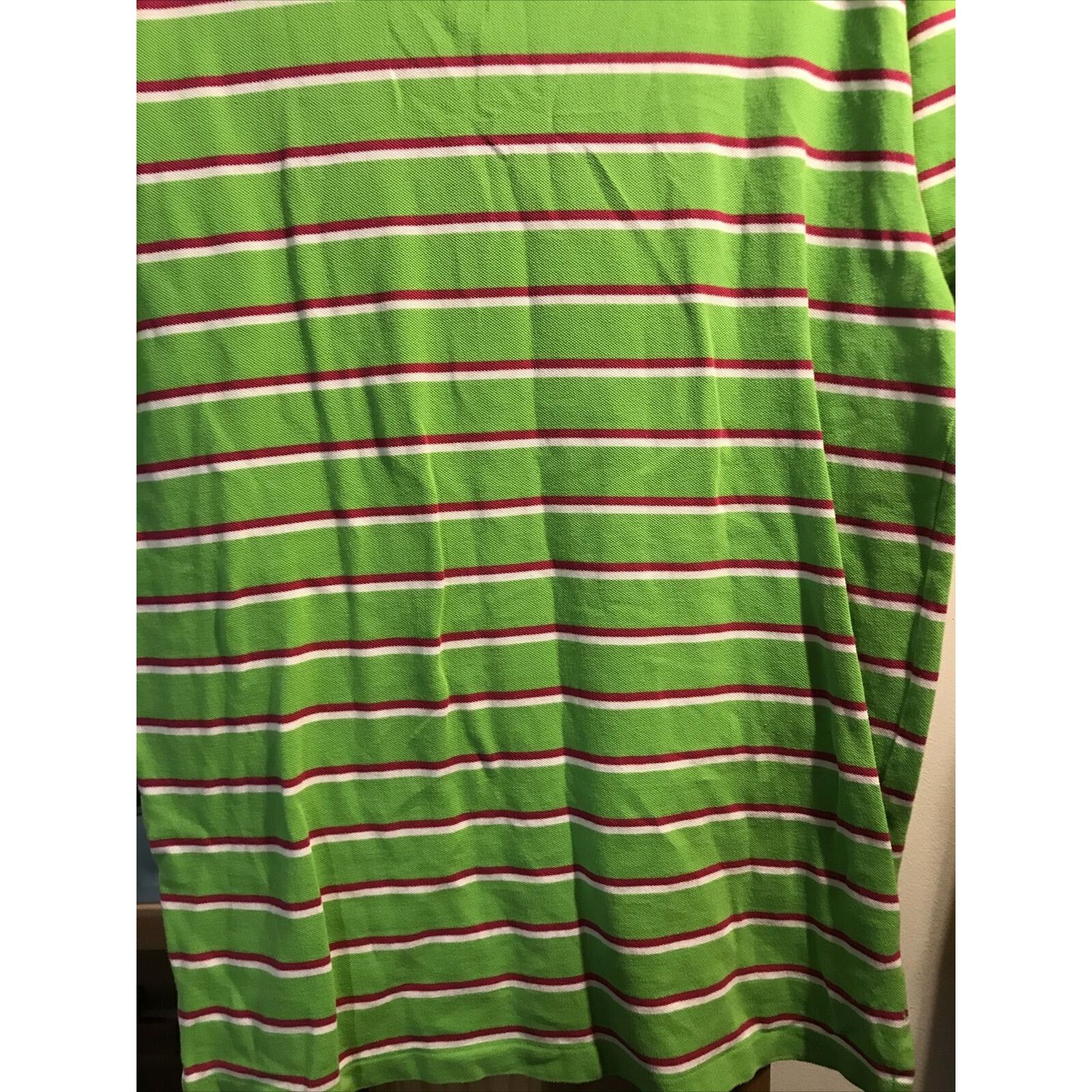 Polo Ralph Lauren Ralph Lauren Polo Men L Green SS 1/4 Button Cotton Shirt Size US L / EU 52-54 / 3 - 11 Thumbnail