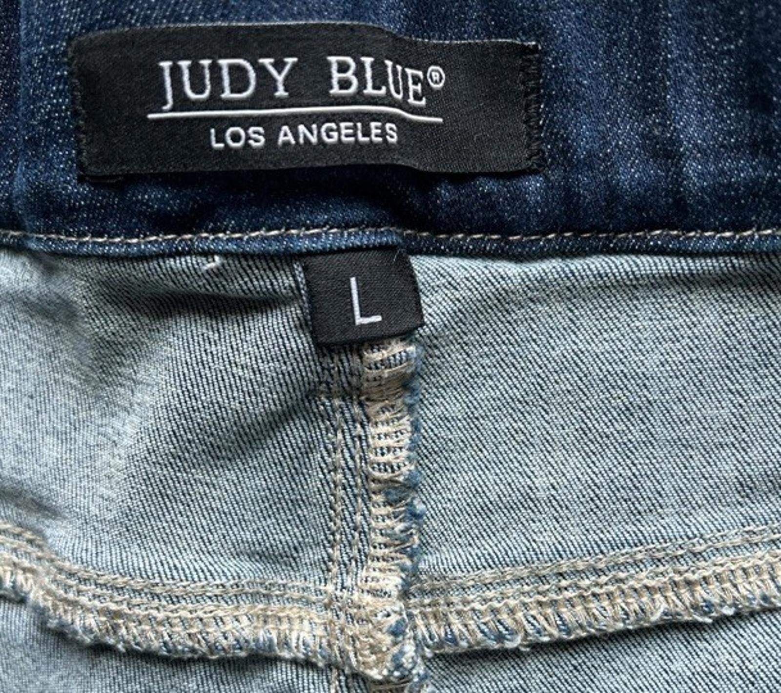 Designer Judy Blue Shorts Sz Large Pull On Stretch High Rise Cuffed Size 36" / US 14 / IT 50 - 6 Thumbnail