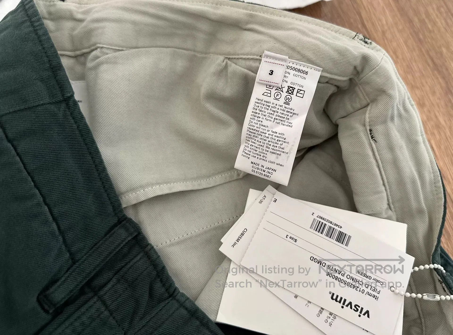 Visvim visvim field chino pants green color. Size US 30 / EU 46 - 3 Thumbnail