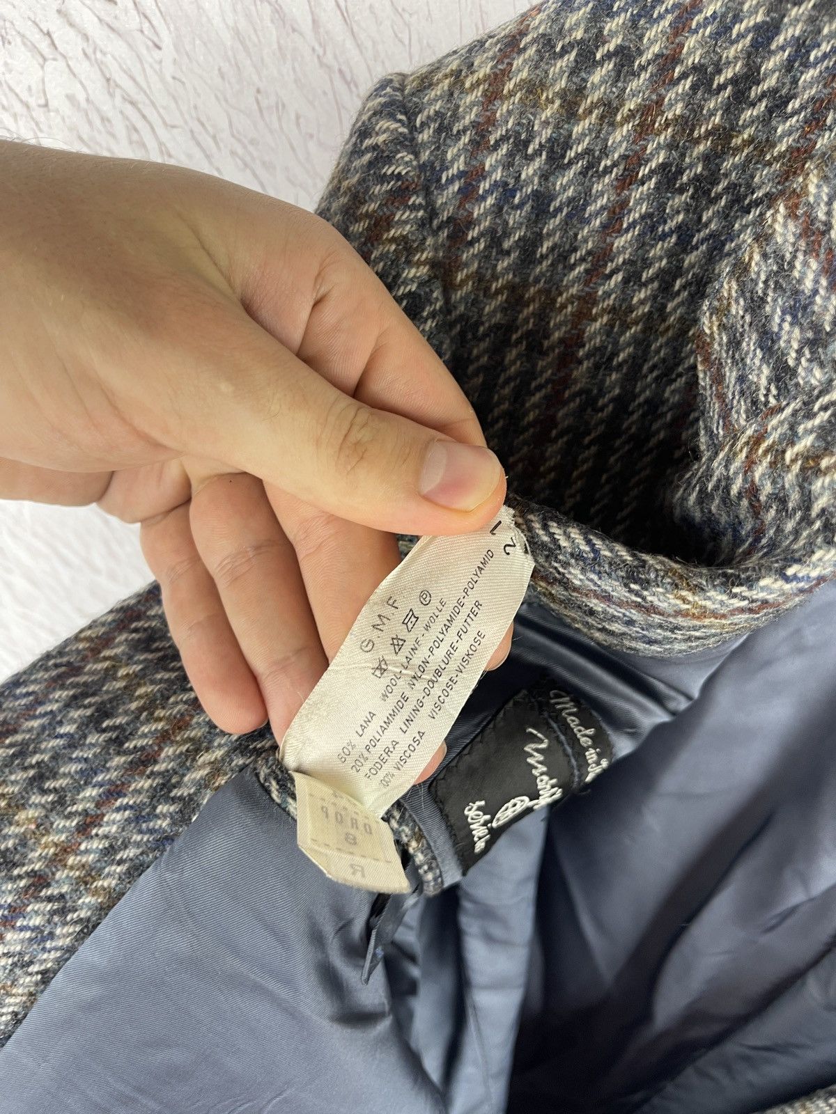 Other Marzotto Serie Oro vintage 70s 80s wool 2 button blazer Size 44R - 11 Thumbnail