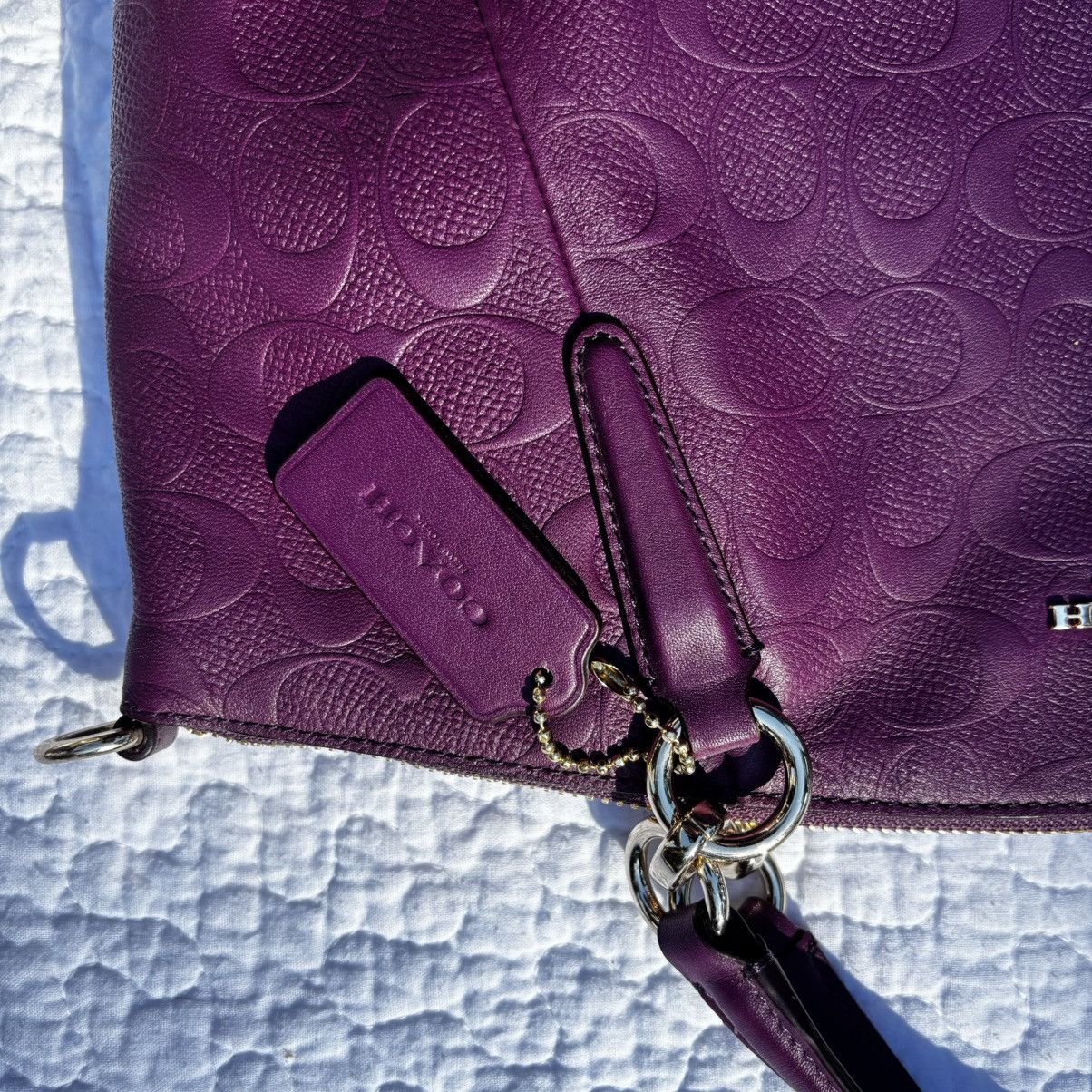 Coach purple leather coach bag Size ONE SIZE - 5 Thumbnail