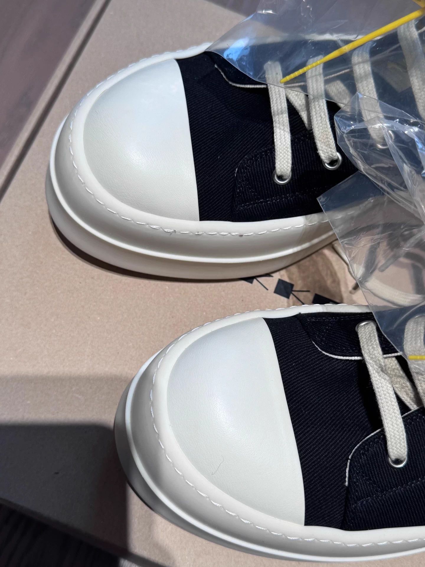 Rick Owens Rick Owens Drkshdw 25ss M Blk Star-Embroidered High Top 43 Size US 10 / EU 43 - 4 Thumbnail