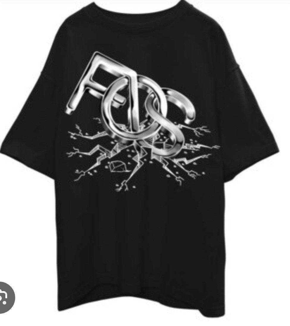 Champion × Off-White Canary Yellow FOS VAA AMO Towers Black T-Shirt Abloh XL Size US XL / EU 56 / 4 - 1 Thumbnail