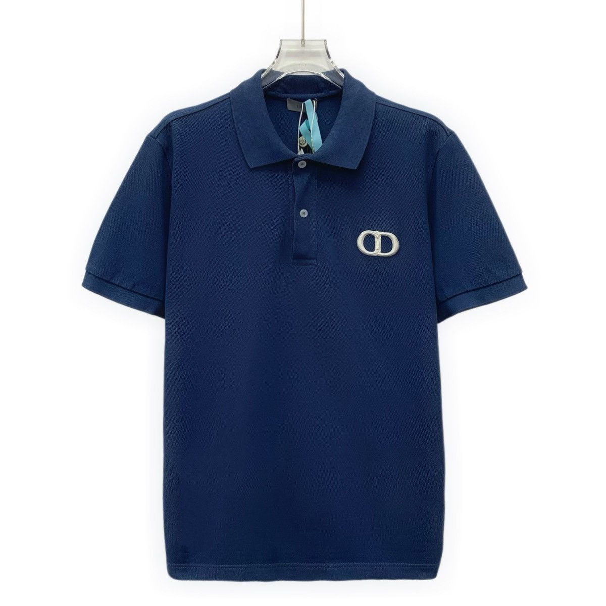 Dior Blue Short-Sleeve Polo Shirt Size M Size US M / EU 48-50 / 2 - 1 Thumbnail