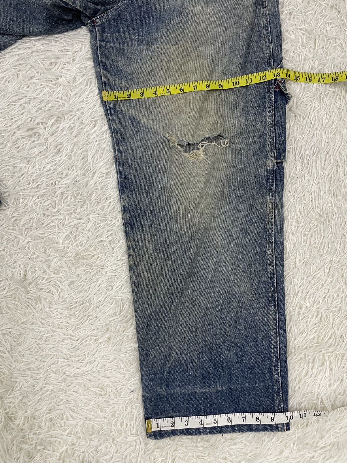 Japanese Brand Piko Hawaiian Carpenter Cargo Jeans Pant Size US 32 / EU 48 - 17 Thumbnail