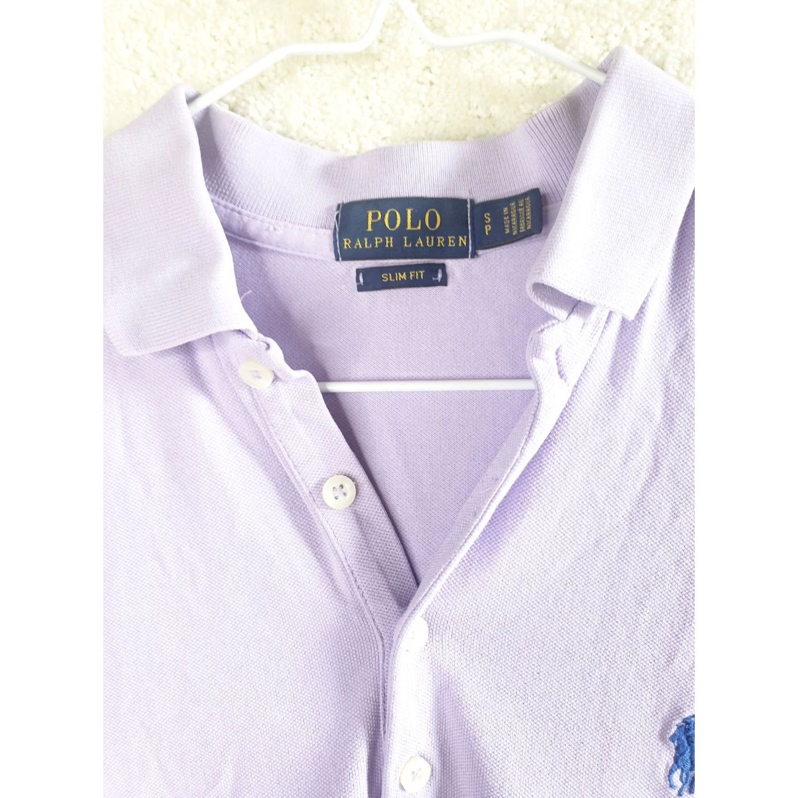 Polo Ralph Lauren Polo Ralph Lauren Men's S Classic Fit Lavender Short Sleeve Polo Shirt Size US S / EU 44-46 / 1 - 5 Thumbnail