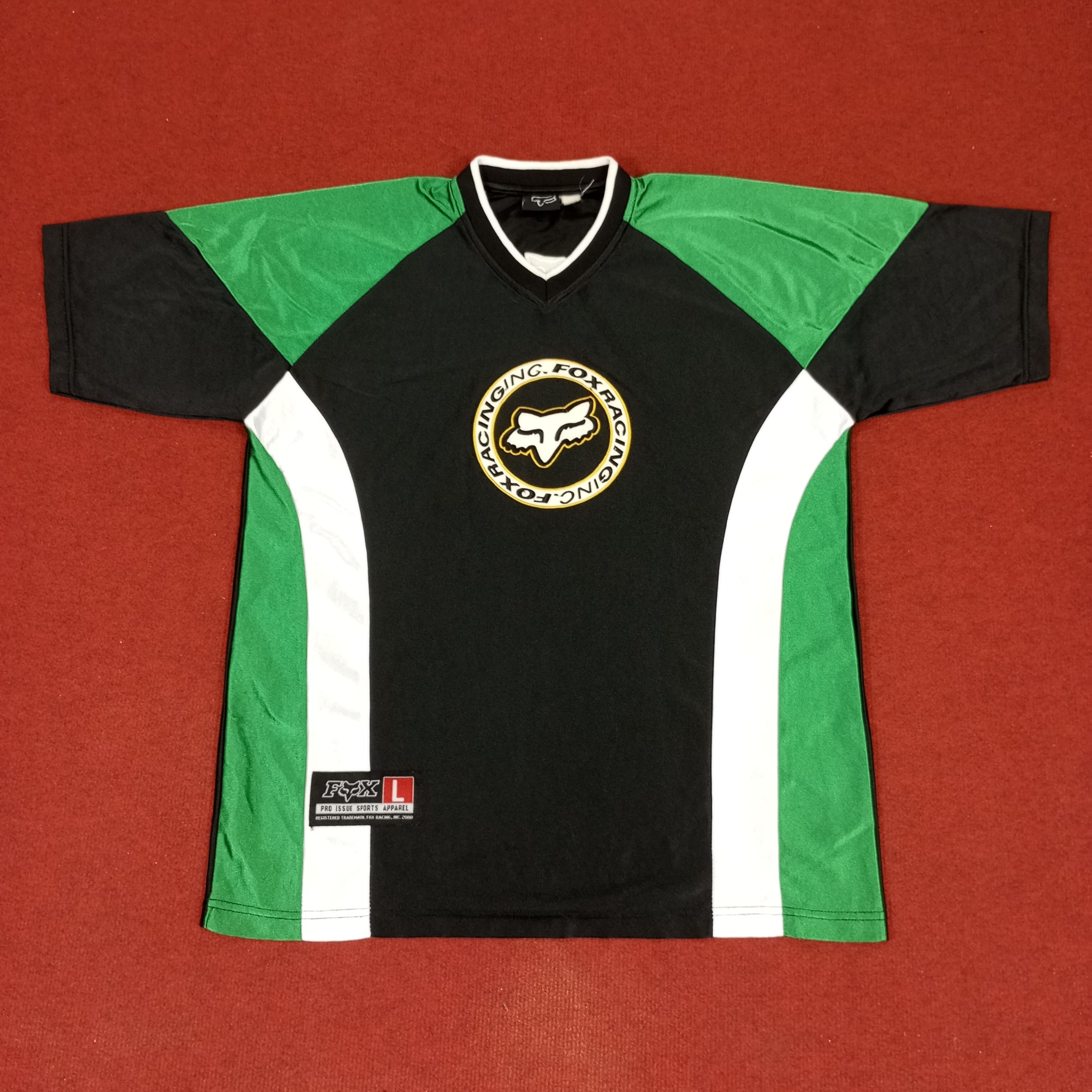 Fox Racing × Vintage Fox Racing Jersey Tshirt Extreme Sports Style Size US XL / EU 56 / 4 - 1 Thumbnail