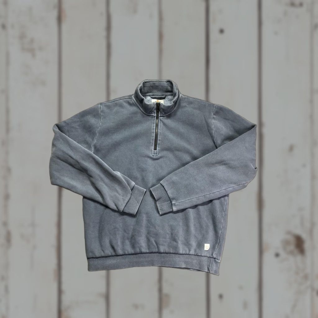 Marine Layer Marine Layer Sweatshirt Mens Small Blue 1/4 Zip Fleece Mock Neck Logo Pullover Size US S / EU 44-46 / 1 - 1 Thumbnail