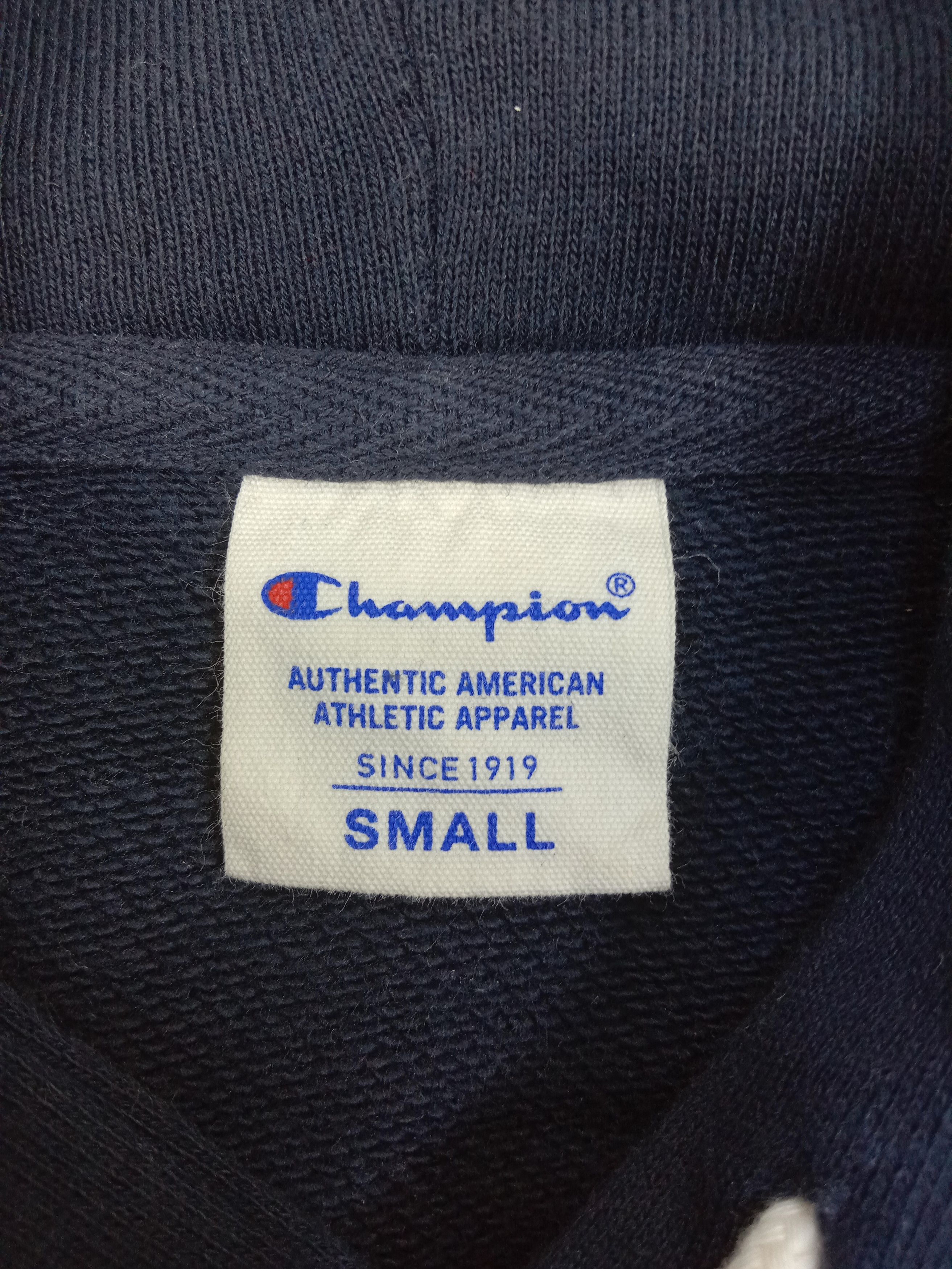 Champion Vintage Champion Dark Blue Palin Hoodie Sweatshirt Size US S / EU 44-46 / 1 - 7 Thumbnail