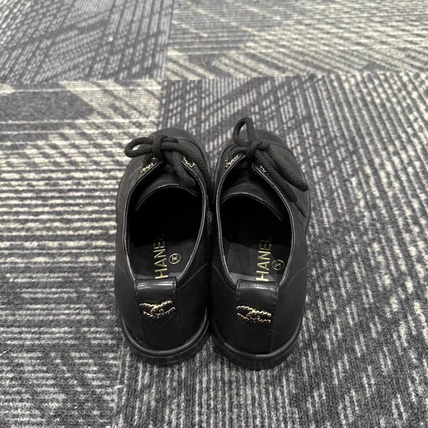Chanel Chanel Black Leather Loafers 35 Size US 4.5 / IT 34.5 - 3 Thumbnail