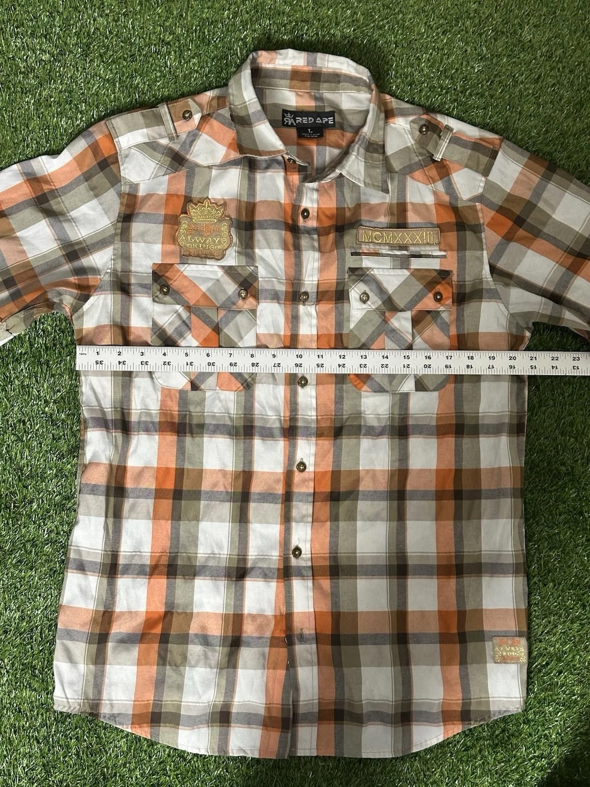 Designer Y2K RED APE SHIRT size LARGE Size US L / EU 52-54 / 3 - 3 Thumbnail