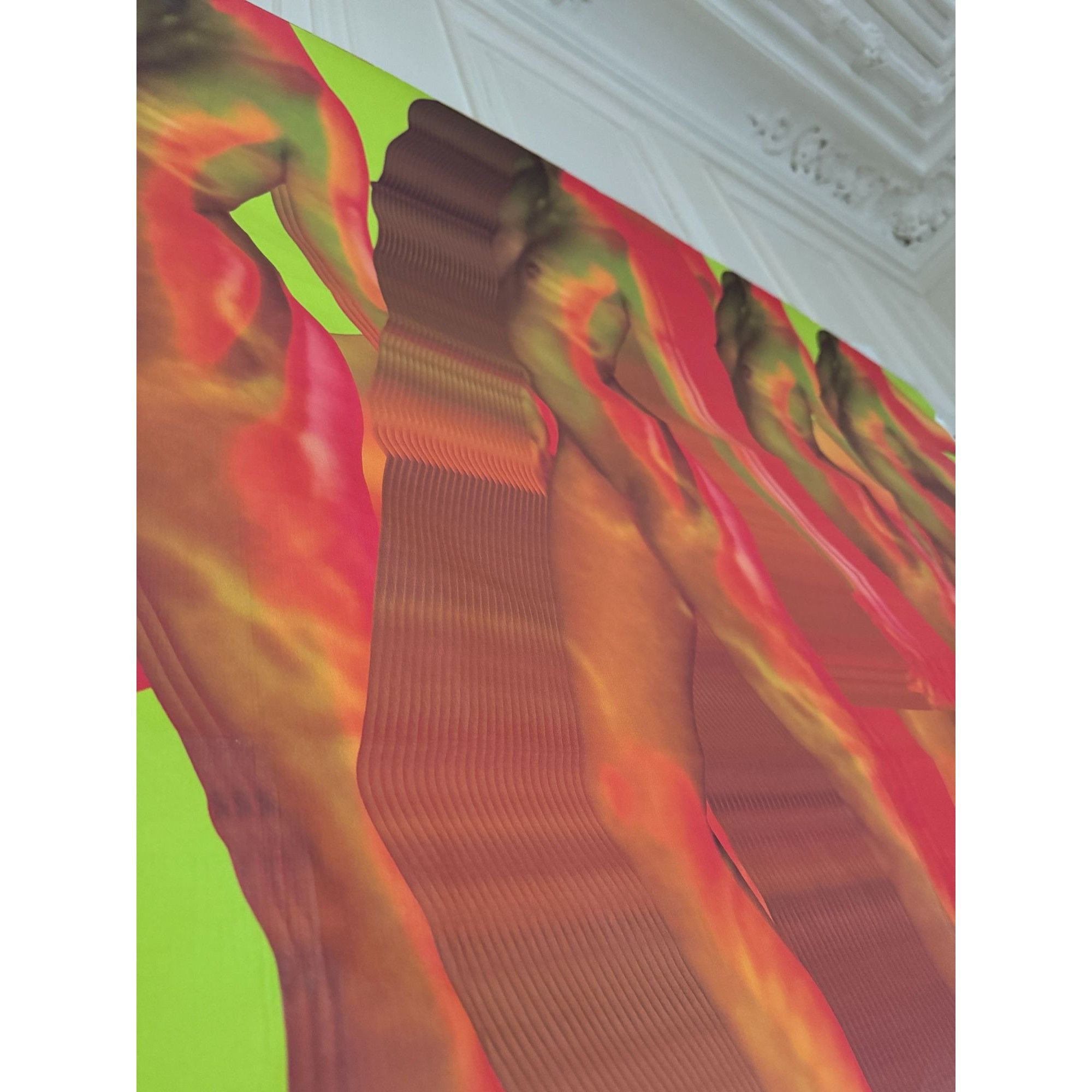 Dries Van Noten Mika Ninagawa Orange Wide Printed Panel Size ONE SIZE - 2 Thumbnail