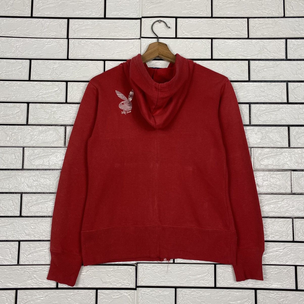 Japanese Brand Vintage Zipper Hoodie Playboy Big Logo Size US L / EU 52-54 / 3 - 9 Thumbnail