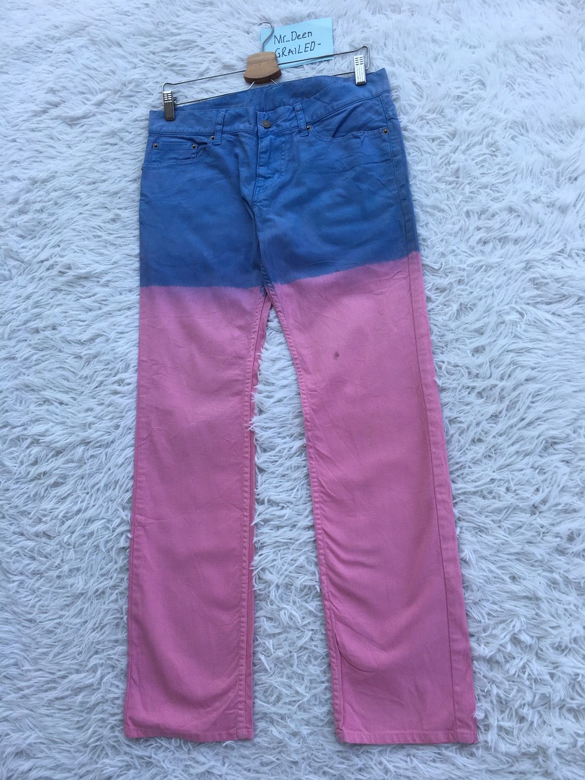 PPFM Rare Vintage PPFM Two Tone Jeans Size US 32 / EU 48 - 3 Thumbnail