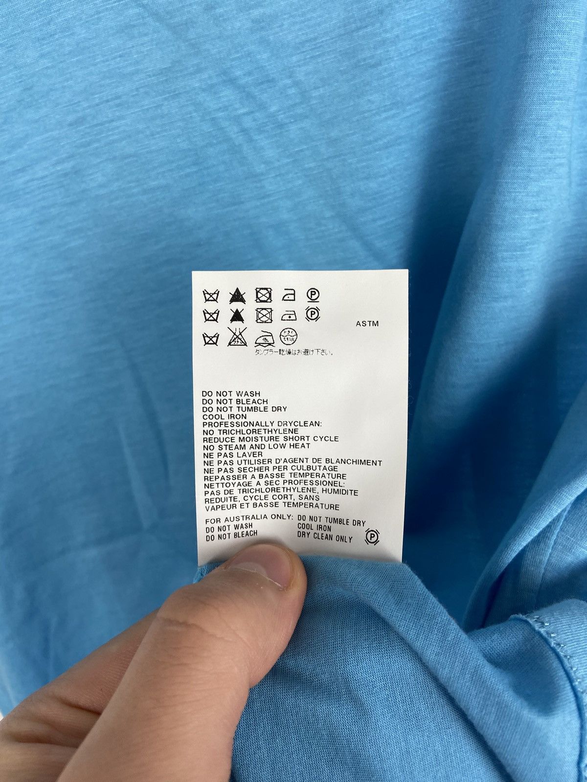 Jil Sander Jil Sander Women's Blue Crewn Neck T-Shirt Sz M Size S / US 4 / IT 40 - 14 Thumbnail