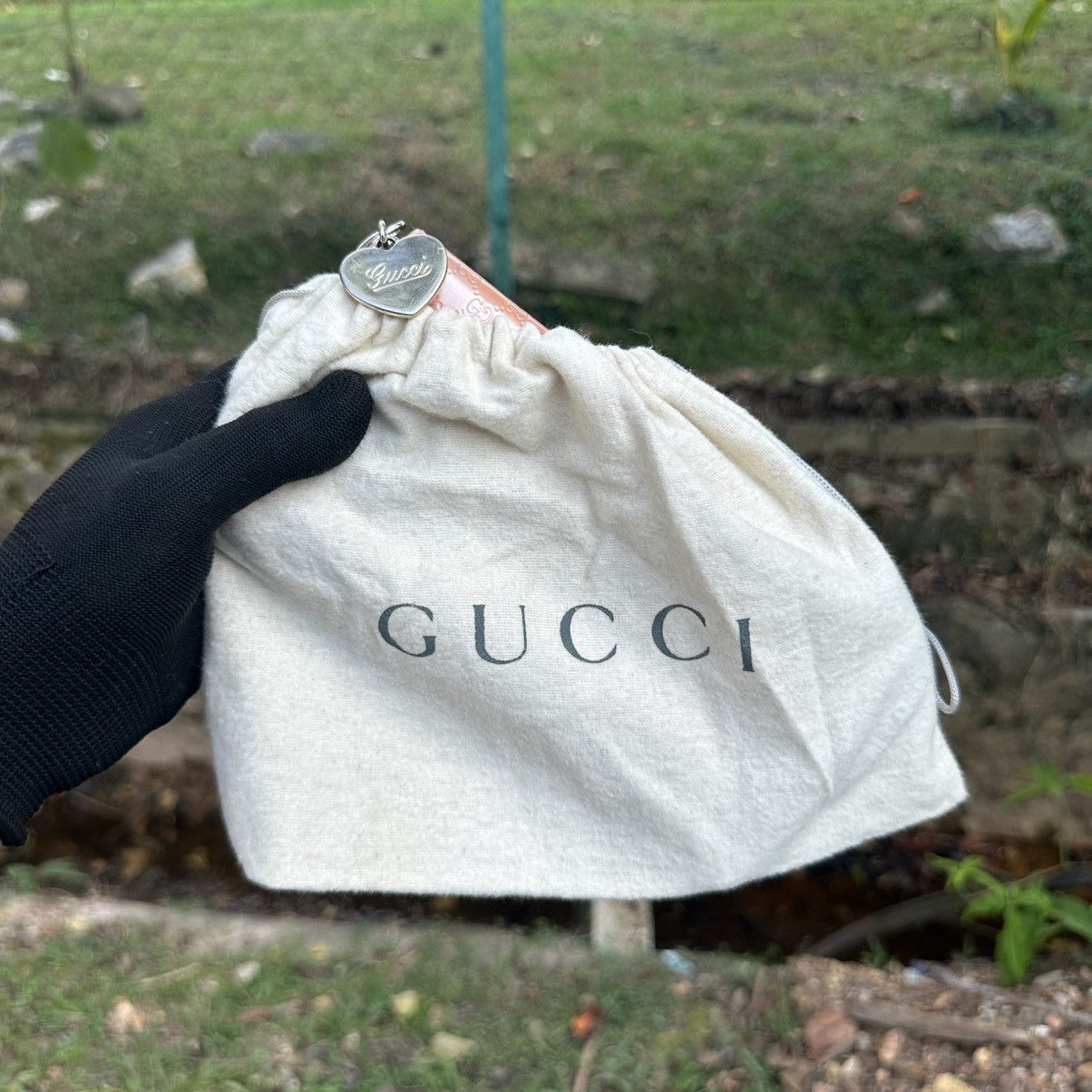 Gucci Gucci Microguccissima Zip Around Long Wallet – Heart Charm Size ONE SIZE - 11 Thumbnail