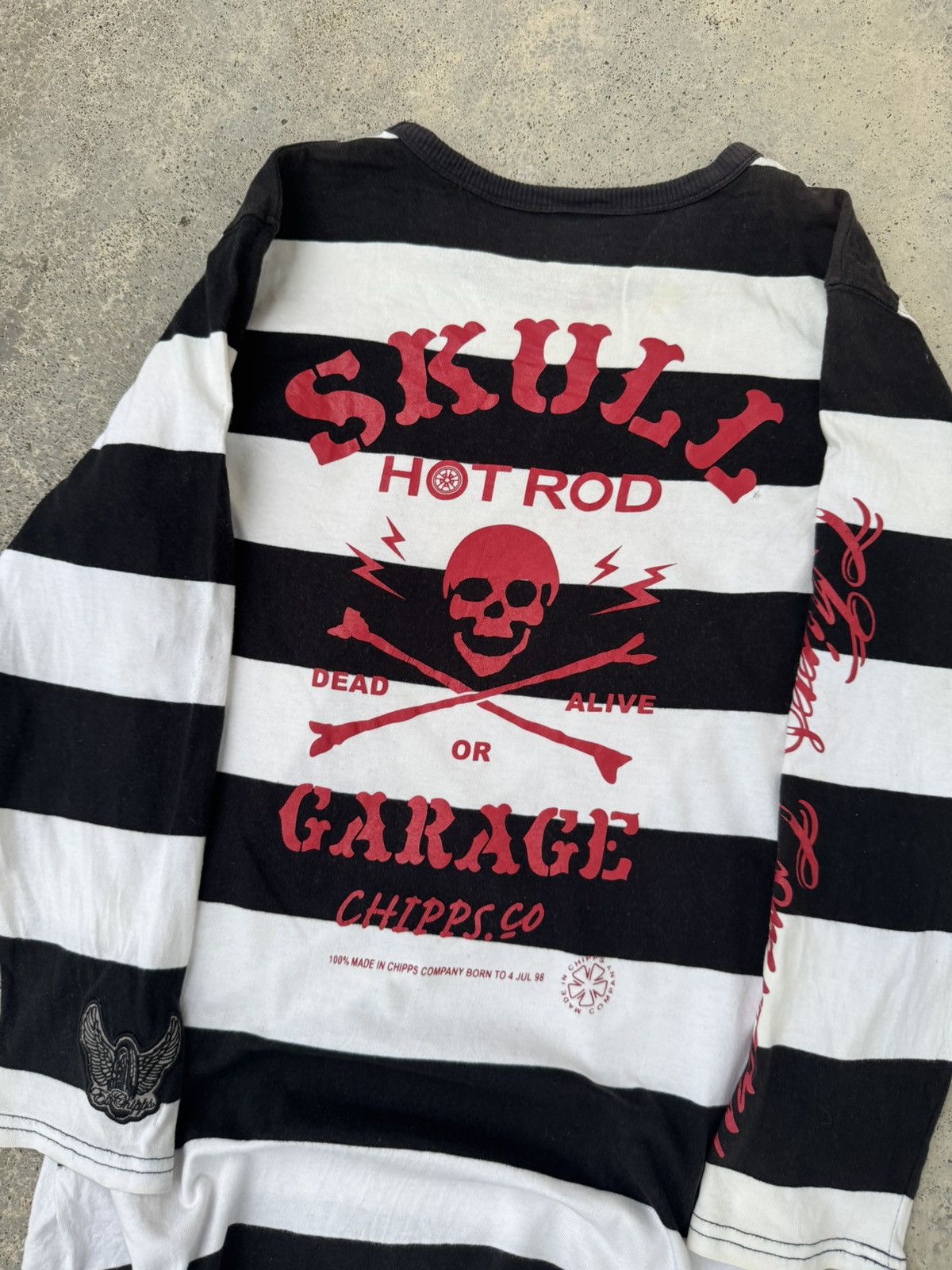 Seditionaries Grunge Gothic Skull seditionaries Styled Thrashed Tees Size US S / EU 44-46 / 1 - 2 Thumbnail