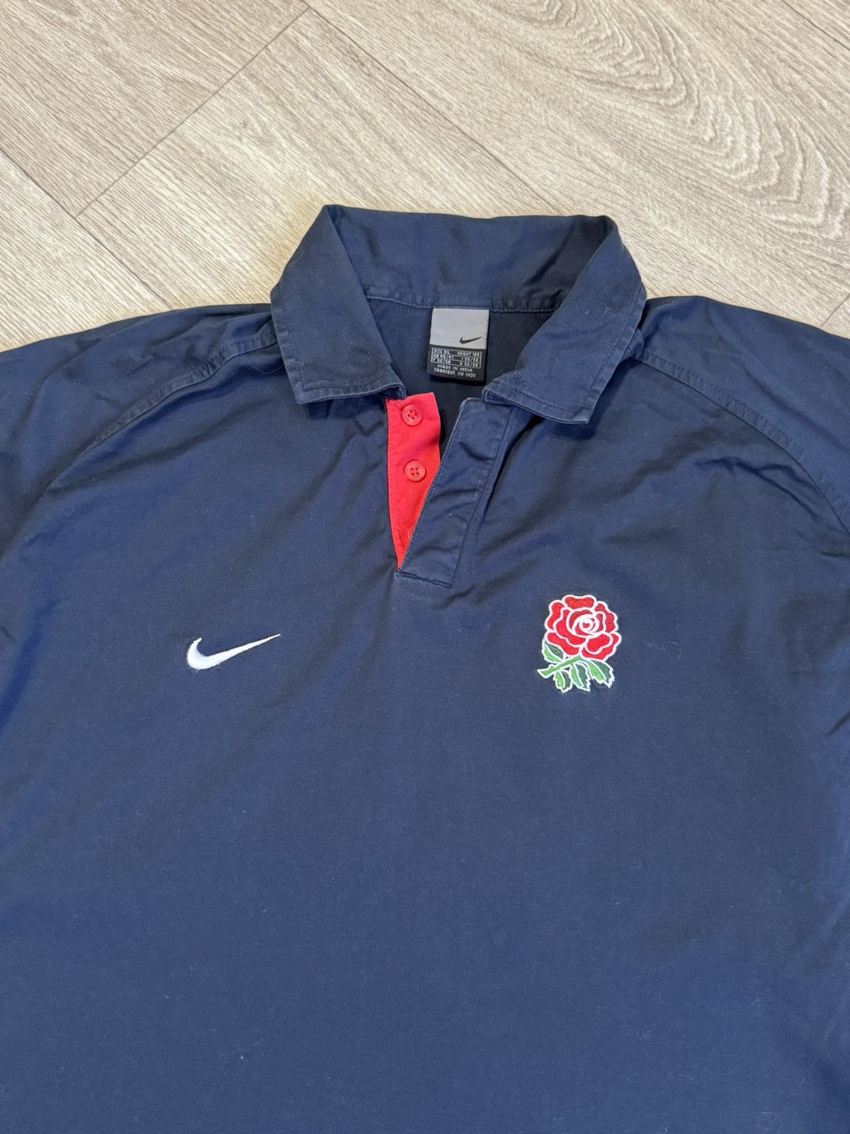 Nike 🔷Vintage Nike England 2004 Rugby Polo Shirt🔷 Size US XL / EU 56 / 4 - 3 Thumbnail