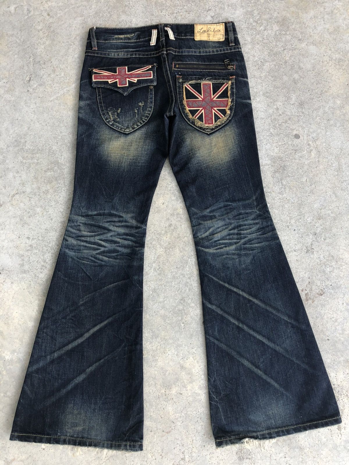 Japanese Brand Yoshitomo Nara Lolita Flared Jeans Distressed Size US 31 - 1 Thumbnail