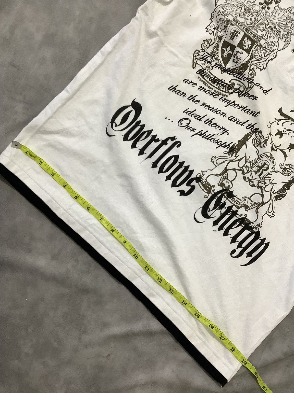 If Six Was Nine × In The Attic × Le Grande Bleu (L.G.B.) Y2K Beaumere Double Layer Poem Gothic Tee Size US L / EU 52-54 / 3 - 8 Thumbnail