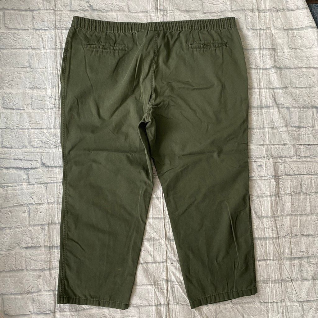 Puritan Puritan men XL cotton blend pull on casual chino pants olive Size US 40 / EU 56 - 8 Thumbnail