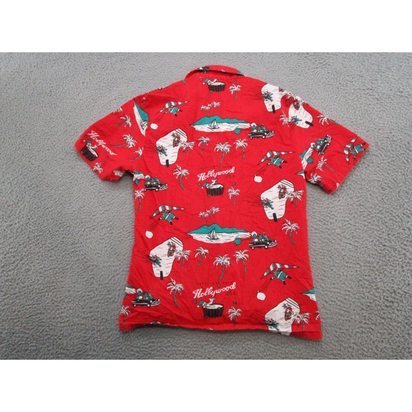 Vintage VINTAGE Boundary Waters Hawaiian Shirt S Red Cotton Short Sleeve Collared Button-Up Luau Aloha USA Made Mens Vintage Best used Size US S / EU 44-46 / 1 - 7 Thumbnail