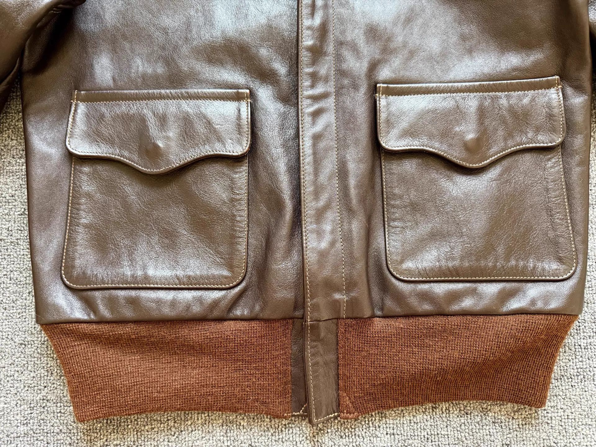 Other real McCoy A2 Horsehide 36 Lightly Used Size XS / US 0-2 / IT 36-38 - 3 Thumbnail