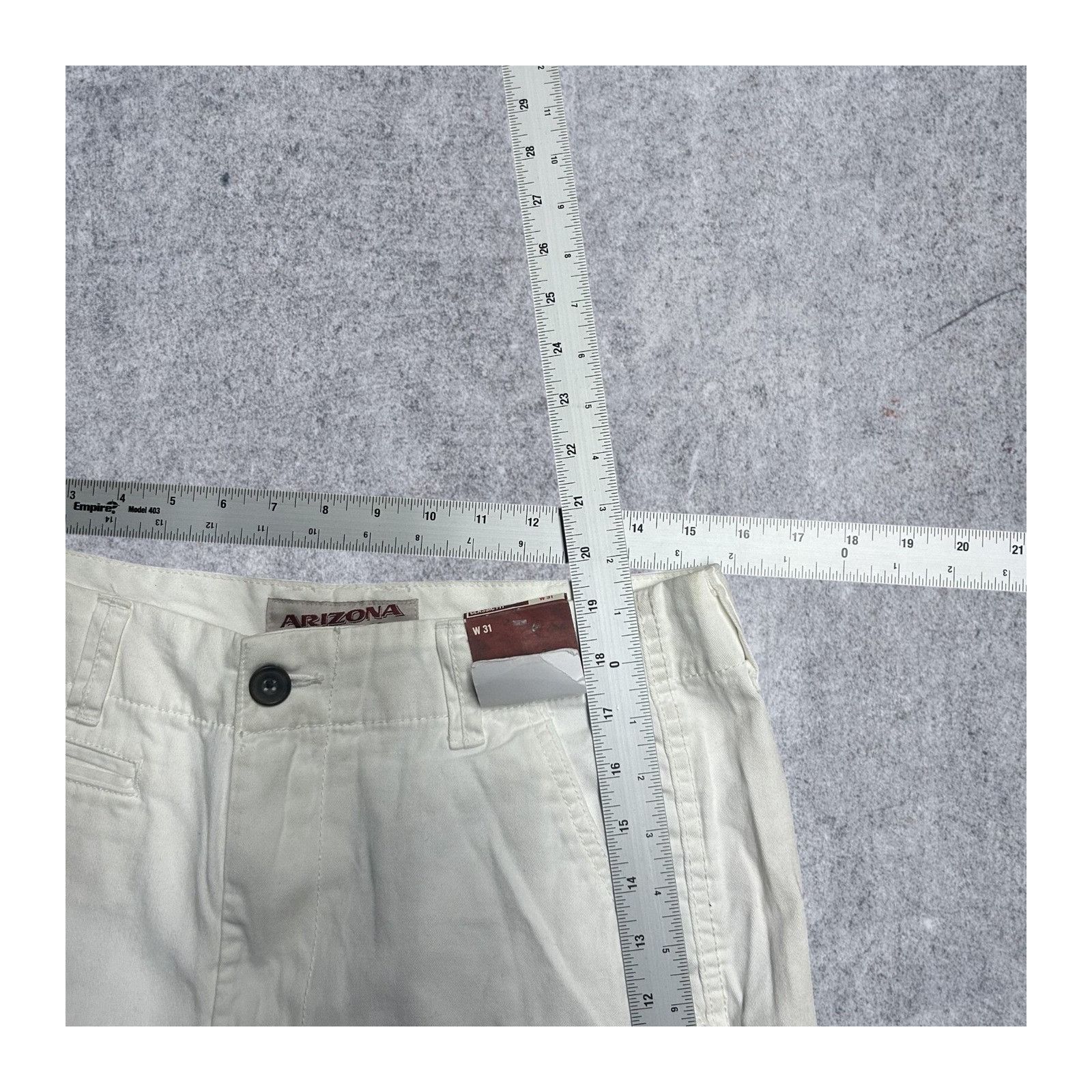 Arizona Jean Co. Arizona Jenas Co Classic Fit Board Shorts NWT White Mens 31 Size US 31 - 2 Thumbnail
