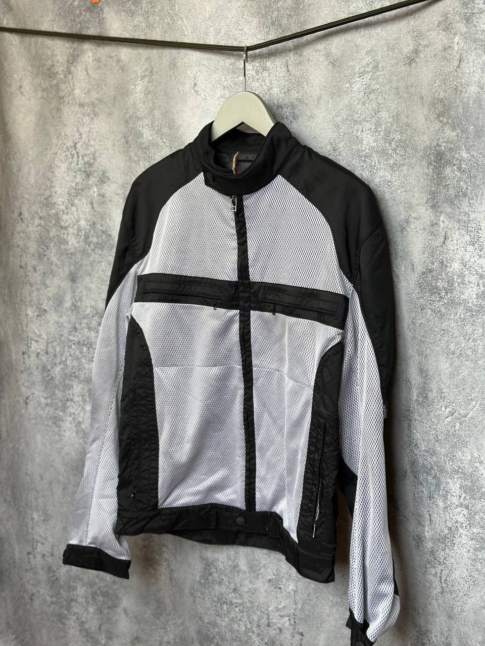 Dainese Dainese Air Frame Mesh Motorcycle Jacket Black White Size US L / EU 52-54 / 3 - 2 Thumbnail