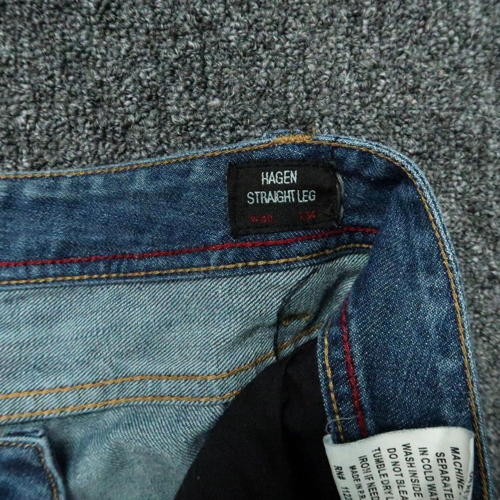 Cult Of Individuality Cult Of Individuality Jeans Mens 38x34 Blue Hagen Straight Leg Distressed Size US 38 / EU 54 - 5 Thumbnail