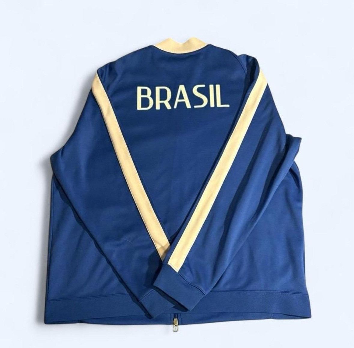 Nike Nike Brazil CBF Track Jacket Blue/Yellow Sz 3XL Size US XXL / EU 58 / 5 - 1 Thumbnail
